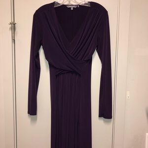 Longsleeved purple dress, perfect for work